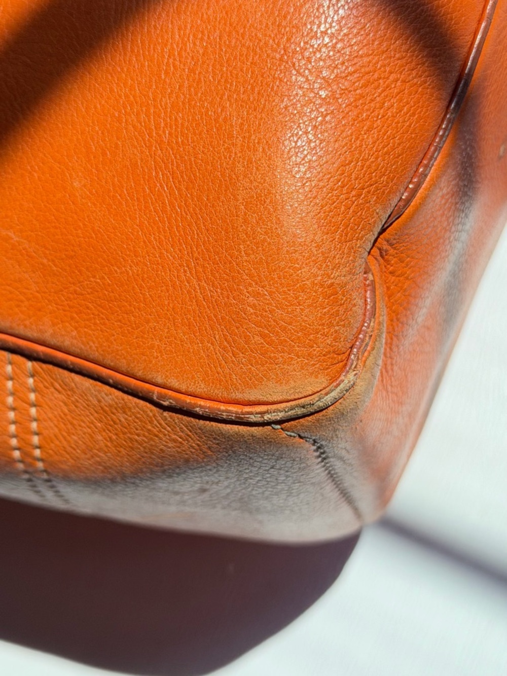Celine Orange Leather Tote handbag - Picture 13 of 13